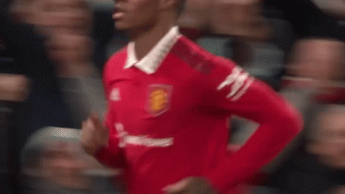 Blurry Man In Red Jersey GIF