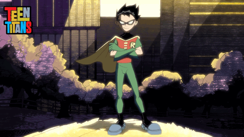 Blurry Man in Robin Costume