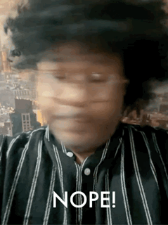 Blurry Man's Face Nope