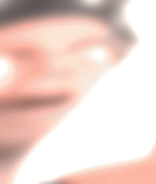 Blurry Man With Eyes Closed