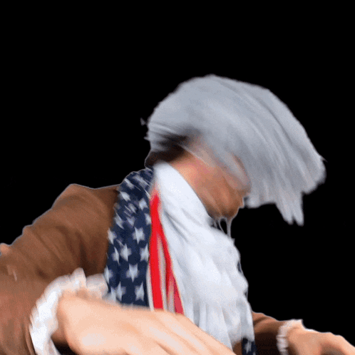 Blurry Man With Scarf GIF