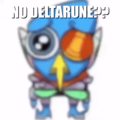Blurry Owl Saying No Deltarunes GIF