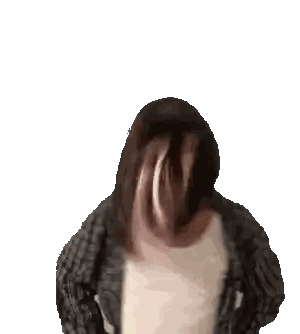 Blurry Person Face White Shirt