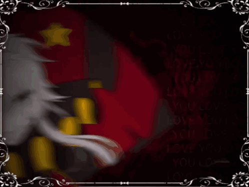 Blurry Person Red Background White Frame