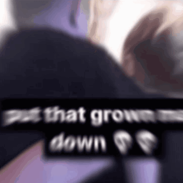 Blurry Person's Back That Grows Down