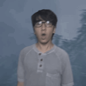 Blurry Person's Back With Trees GIF