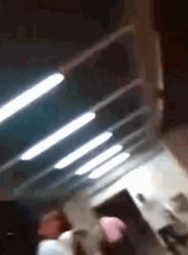 Blurry Room With Ceiling Lights