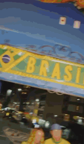 Blurry Sign Saying Brasil