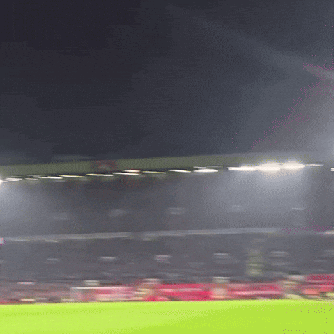 Blurry Soccer Field With Lights