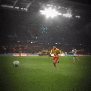 Blurry Soccer Game With Windows Sign