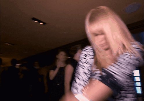 Blurry Woman Dancing in Club