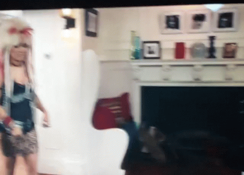 Blurry Woman in Room