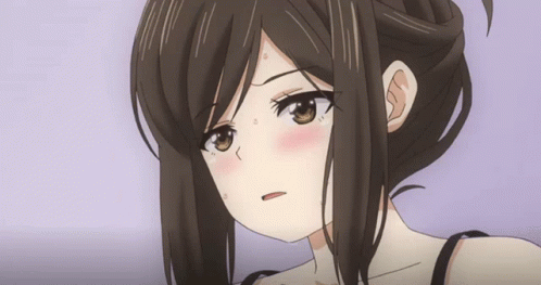 Shocked Kana Kojima Blushing Anime GIF