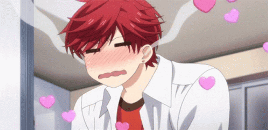 Blushing Anime Mikoto Mikoshiba GIF