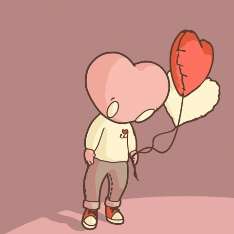 Blushing Heart Head Have A Good Day Love GIF