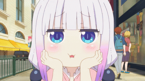 Blushing Kanna Kamui GIF