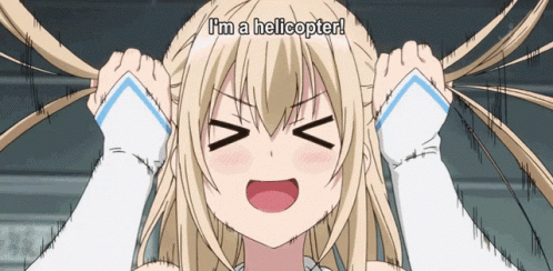 Blushing Sylphy Im A Helicopter Meme GIF
