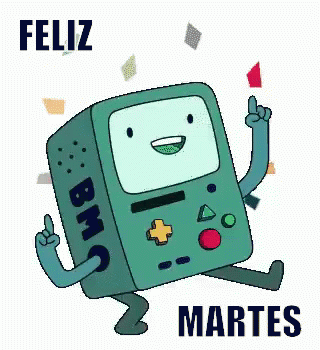 BMO Adventure Time Pointing Up Feliz Martes