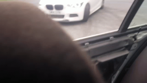 Bmw M Series Pearl White Counter Steering GIF