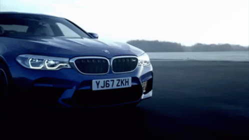 Bmw M5 Series Blue Metallic Coasting GIF