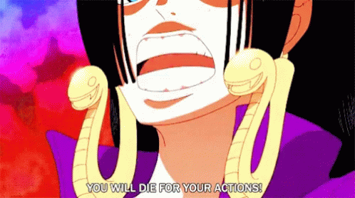 Boa Hancock Angry Captain Pirate Empress GIF