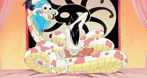Boa Hancock Anime Back Tattoo Reveal GIF