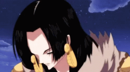 Boa Hancock Beautiful Captain Hair Flip GIF