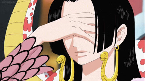 Boa Hancock Cover Eyes Sad Crying GIF