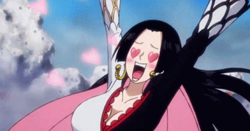 Boa Hancock Happy Hearts Jump Love GIF