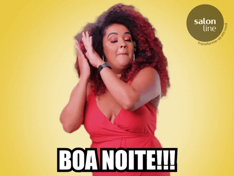 Boa Noite Giggly Lady GIF