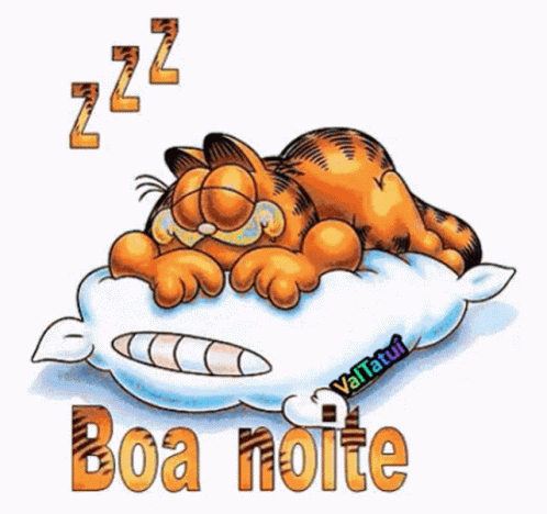Boa Noite Sleeping Garfield GIF
