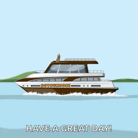 Boat Doyoumoose Floating On Water GIF