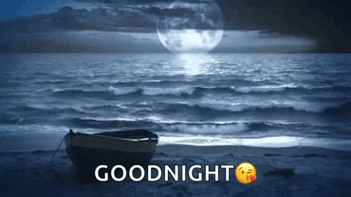 Boat on Beach Goodnight