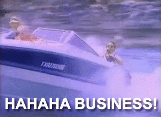 Boat Saying Hahaha Business