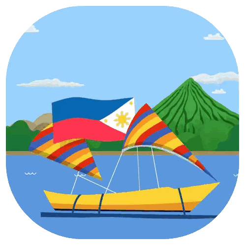 Boat With Filipino Flag