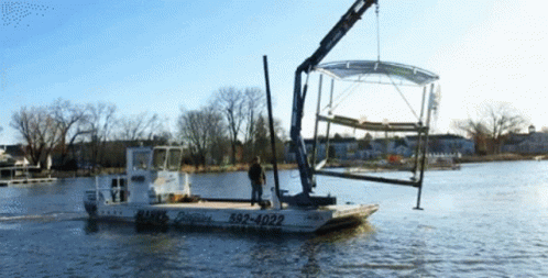 Boat With Number 882-4022 GIF