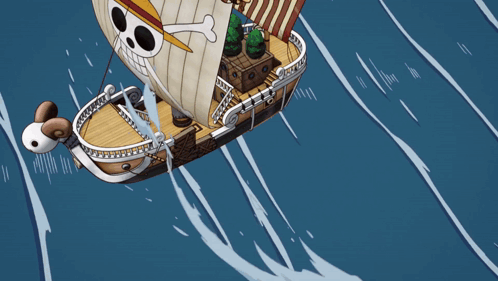 Boat With Skull and Crossbones
