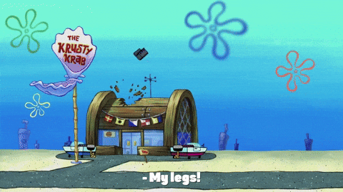 Boatmobile Exploding Outside Krusty Krab GIF