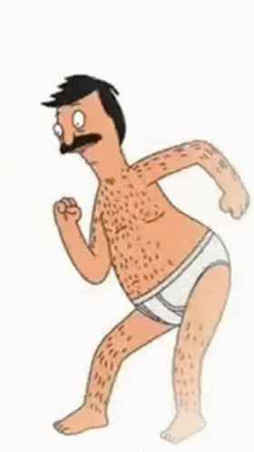 Bob from Bob's Burgers Dancing Shirtless in Underwear