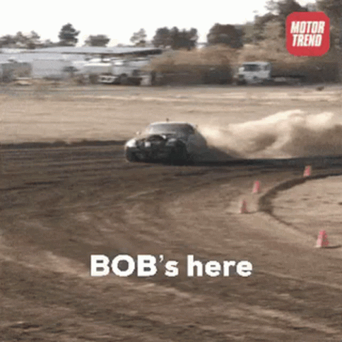 Bob Is Here Arriving In Speeding Car GIF