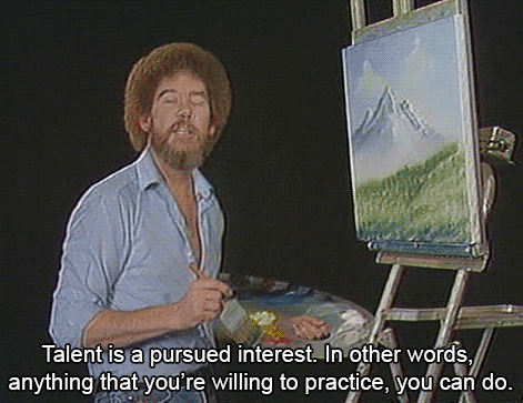 Bob Ross Art Giving Motivation GIF