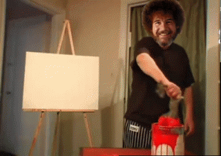Bob Ross Botched Painting Meme GIF