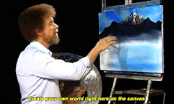 Bob Ross Explaining Canvass GIF