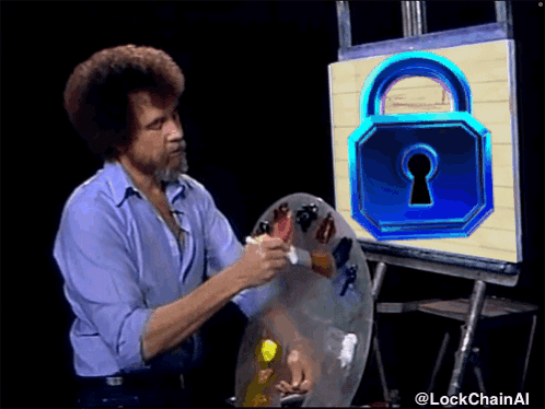 Bob Ross Painting a Lock