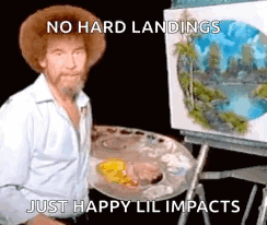 Bob Ross Painting No Hard Landings