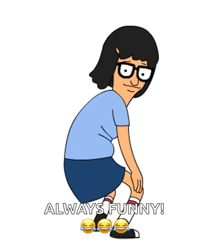 Bob's Burgers Character Squatting Always Funny