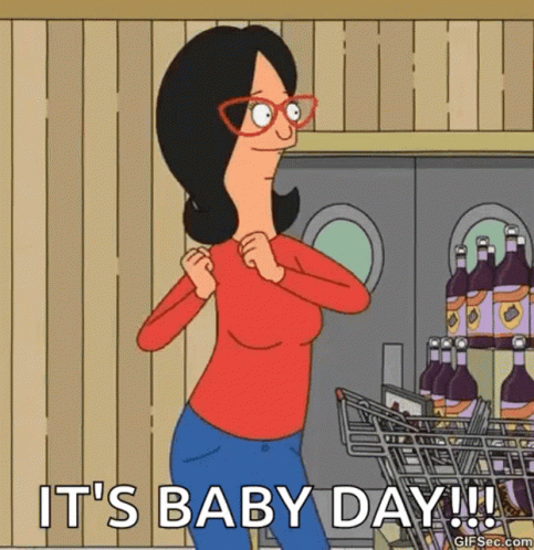 Bob's Burgers Character Standing in Front of Shopping Cart