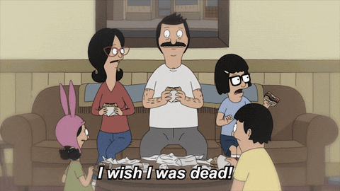 Bob's Burgers Family Says I Wish I Was Dead