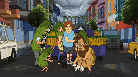 Bob's Burgers Thanksgiving Belcher Family After The Parade GIF