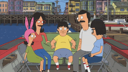 Bob's Burgers Thanksgiving Belcher Family Boat Trip GIF